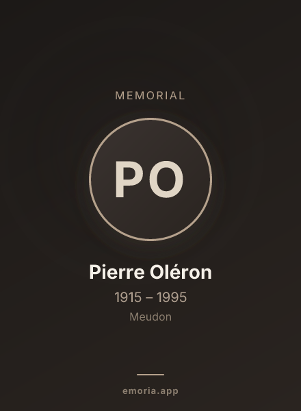 Memorial portrait of Pierre Oléron