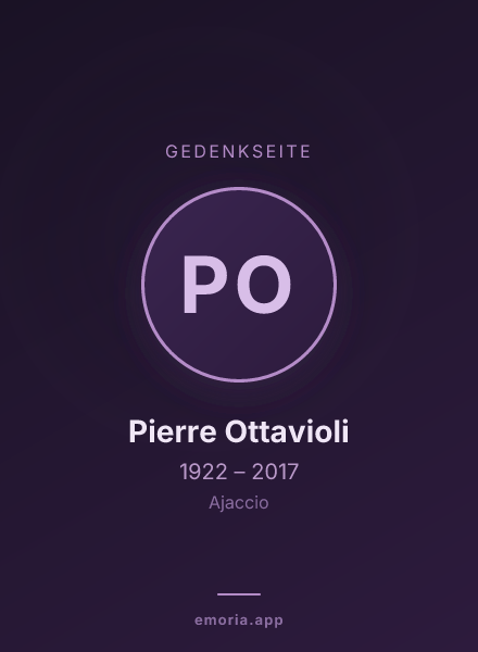 Gedenkportrait von Pierre Ottavioli