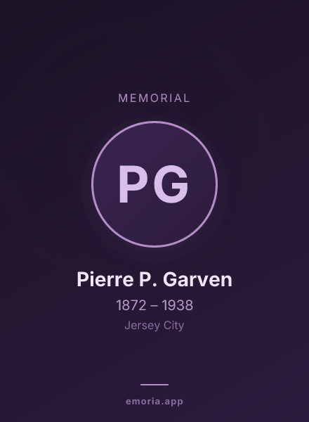Memorial portrait of Pierre P. Garven