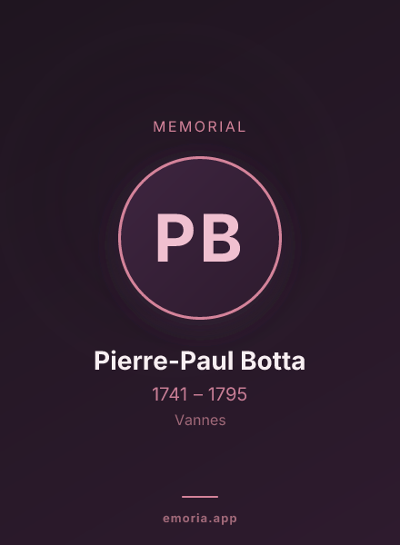 Memorial portrait of Pierre-Paul Botta