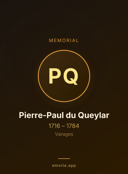 Memorial portrait of Pierre-Paul du Queylar
