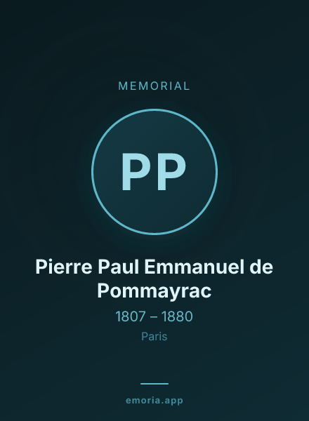 Memorial portrait of Pierre Paul Emmanuel de Pommayrac