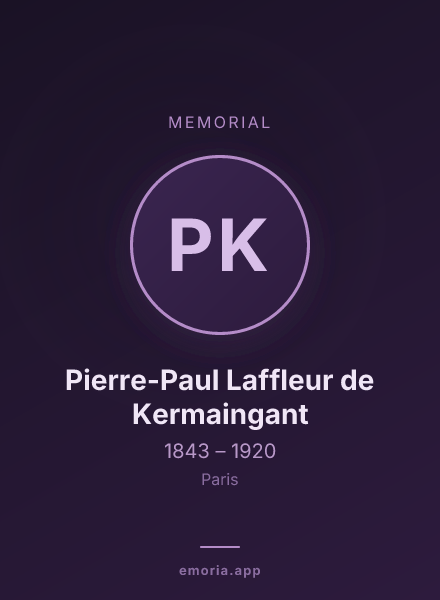 Memorial portrait of Pierre-Paul Laffleur de Kermaingant