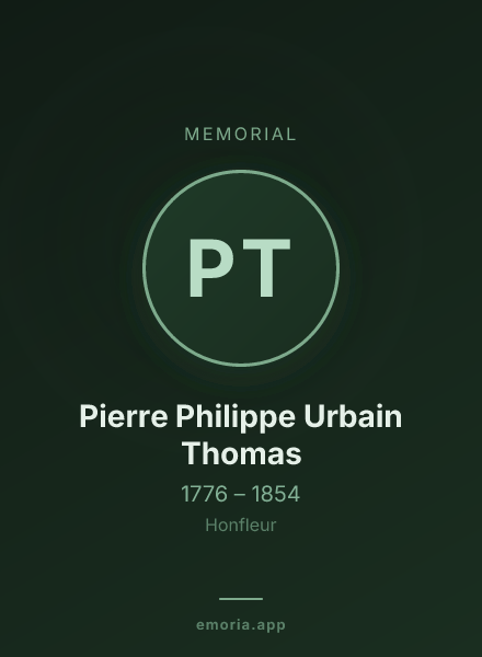 Memorial portrait of Pierre Philippe Urbain Thomas