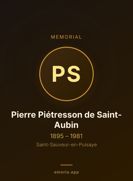 Memorial portrait of Pierre Piétresson de Saint-Aubin