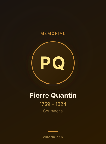 Memorial portrait of Pierre Quantin