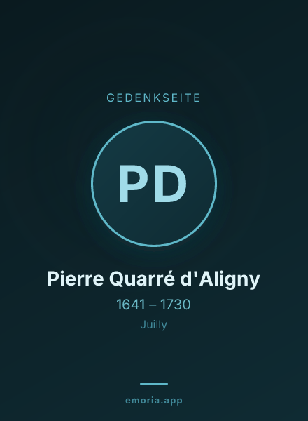 Gedenkportrait von Pierre Quarré d'Aligny