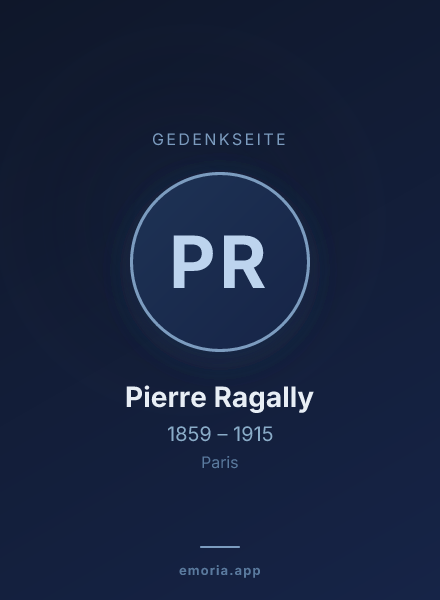 Gedenkportrait von Pierre Ragally