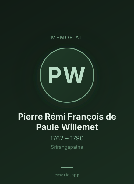 Memorial portrait of Pierre Rémi François de Paule Willemet
