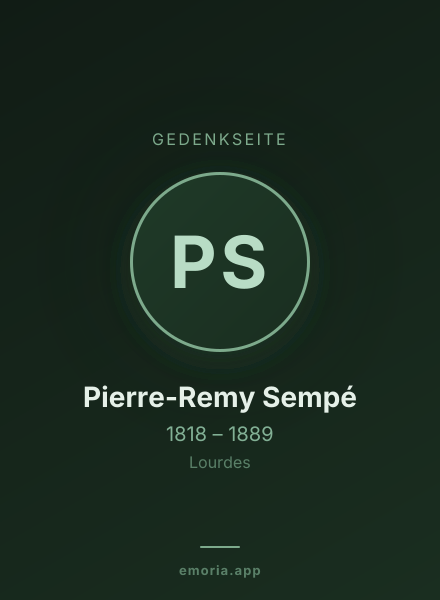 Gedenkportrait von Pierre-Remy Sempé