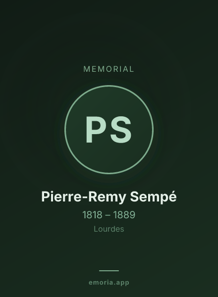 Memorial portrait of Pierre-Remy Sempé