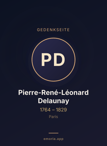 Gedenkportrait von Pierre-René-Léonard Delaunay