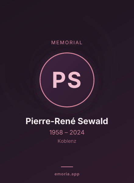 Memorial portrait of Pierre-René Sewald