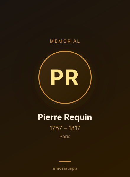 Memorial portrait of Pierre Requin