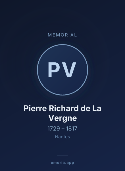 Memorial portrait of Pierre Richard de La Vergne