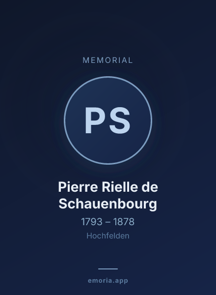 Memorial portrait of Pierre Rielle de Schauenbourg