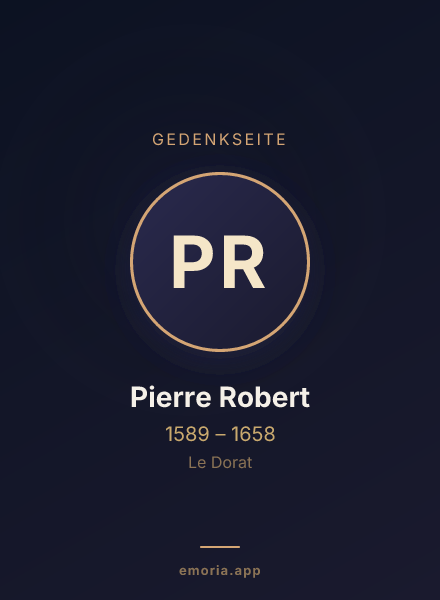 Gedenkportrait von Pierre Robert