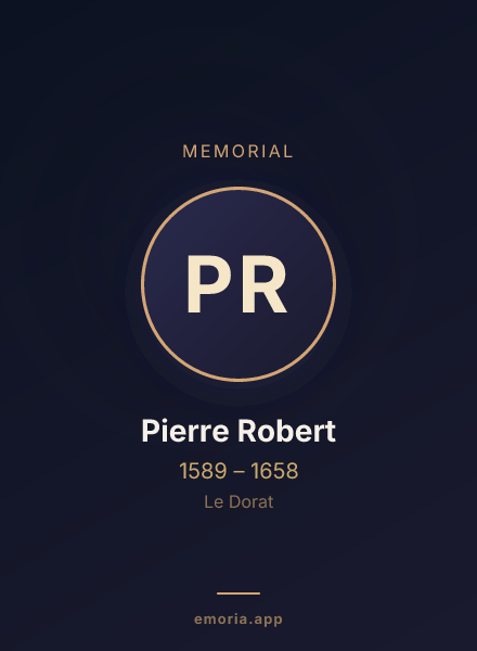 Memorial portrait of Pierre Robert