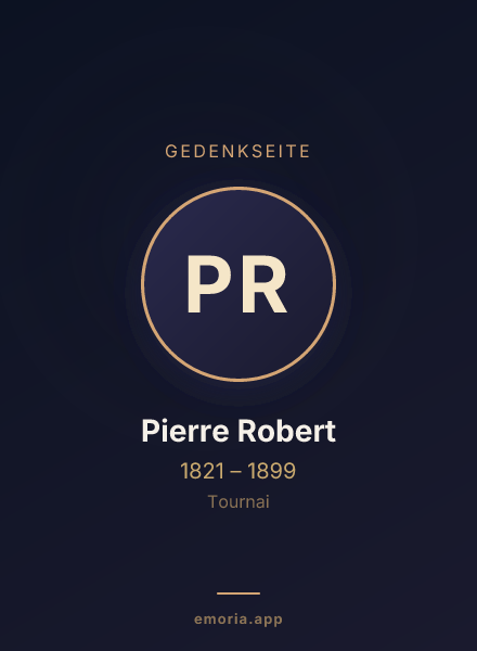 Gedenkportrait von Pierre Robert