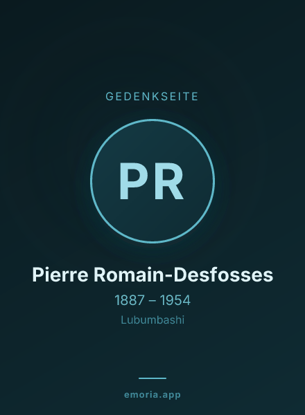 Gedenkportrait von Pierre Romain-Desfosses