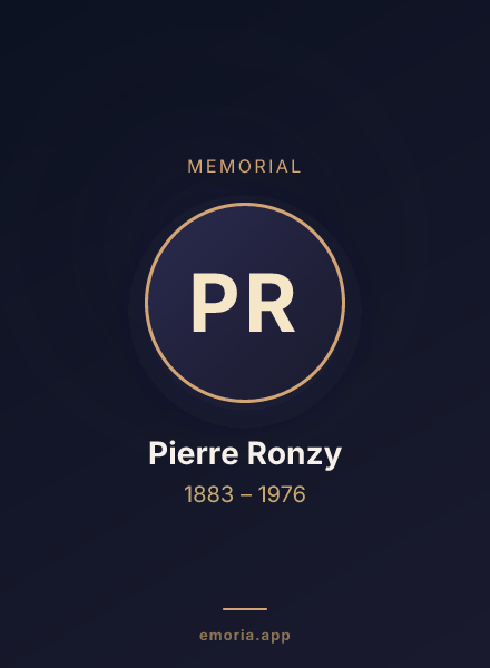 Memorial portrait of Pierre Ronzy