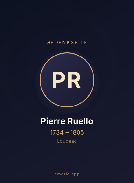 Gedenkportrait von Pierre Ruello