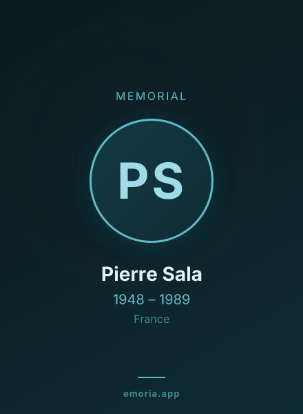 Memorial portrait of Pierre Sala