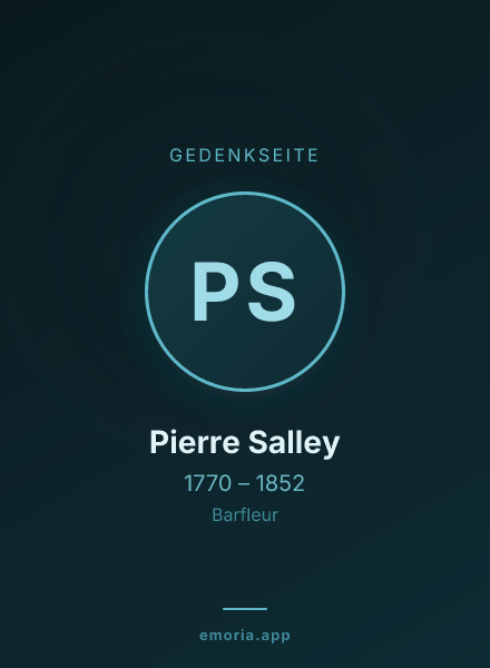 Gedenkportrait von Pierre Salley