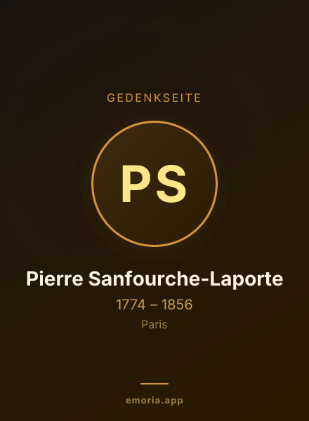 Gedenkportrait von Pierre Sanfourche-Laporte