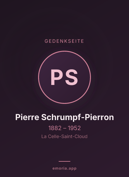 Gedenkportrait von Pierre Schrumpf-Pierron