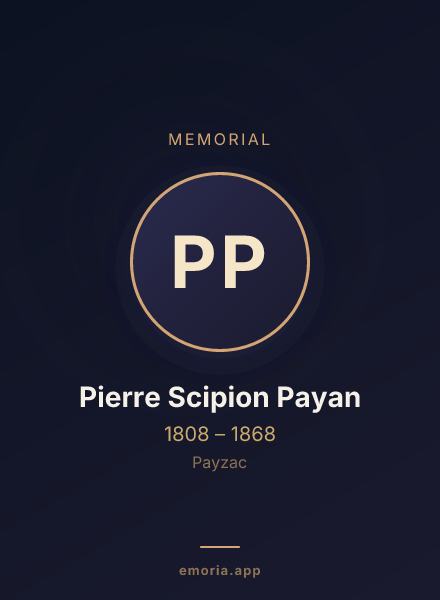 Memorial portrait of Pierre Scipion Payan