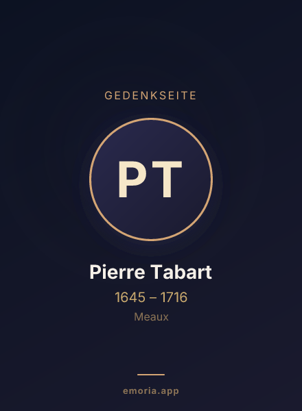 Gedenkportrait von Pierre Tabart