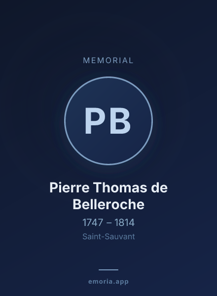 Memorial portrait of Pierre Thomas de Belleroche