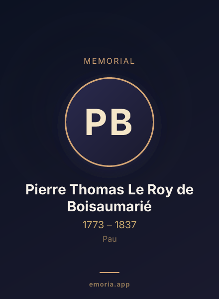 Memorial portrait of Pierre Thomas Le Roy de Boisaumarié