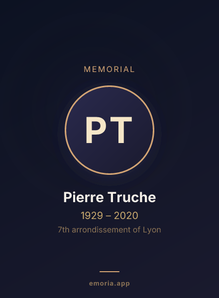Memorial portrait of Pierre Truche