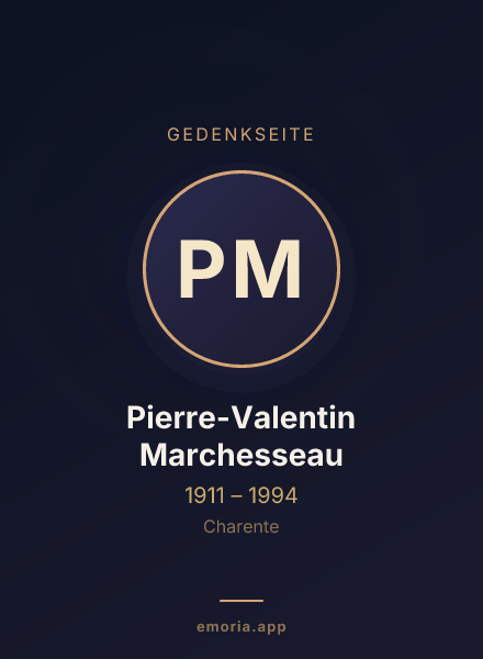 Gedenkportrait von Pierre-Valentin Marchesseau