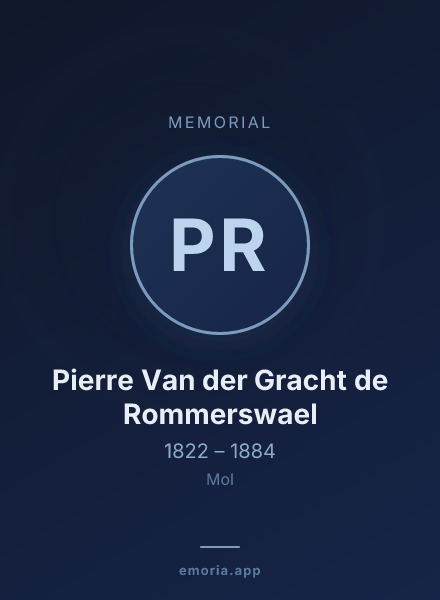 Memorial portrait of Pierre Van der Gracht de Rommerswael