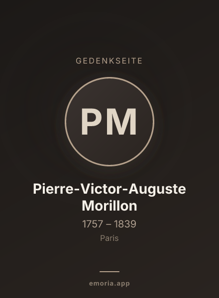 Gedenkportrait von Pierre-Victor-Auguste Morillon