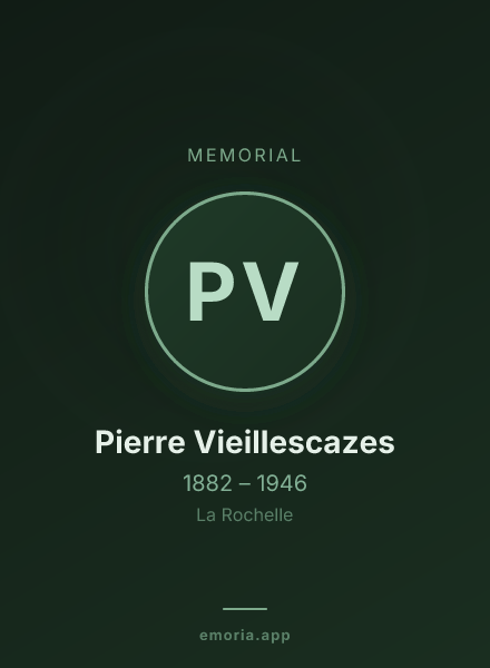 Memorial portrait of Pierre Vieillescazes