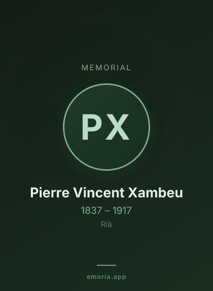 Memorial portrait of Pierre Vincent Xambeu