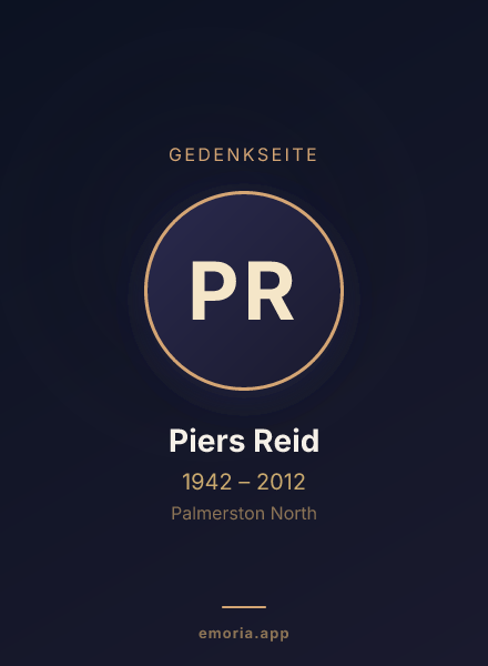Gedenkportrait von Piers Reid