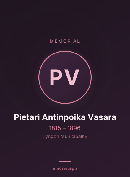 Memorial portrait of Pietari Antinpoika Vasara