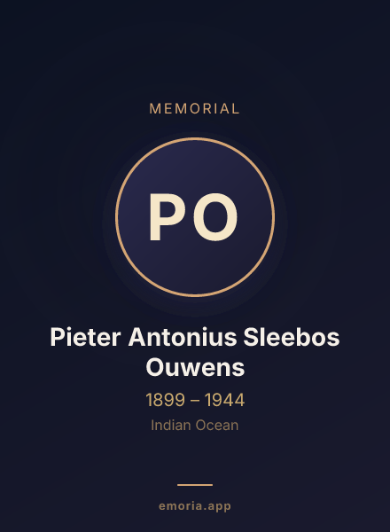 Memorial portrait of Pieter Antonius Sleebos Ouwens