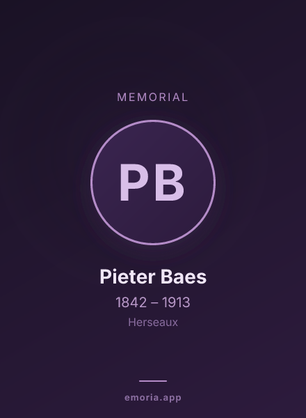 Memorial portrait of Pieter Baes