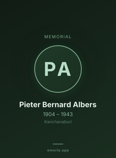 Memorial portrait of Pieter Bernard Albers