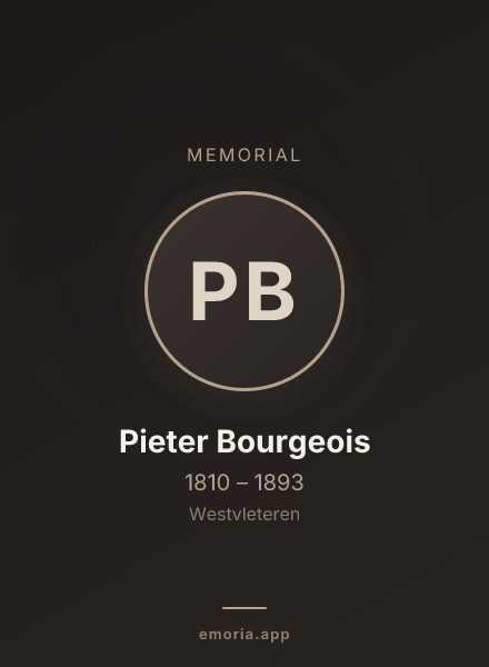 Memorial portrait of Pieter Bourgeois