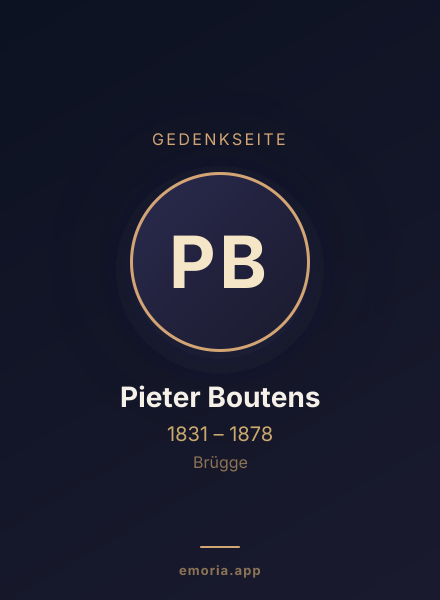 Gedenkportrait von Pieter Boutens