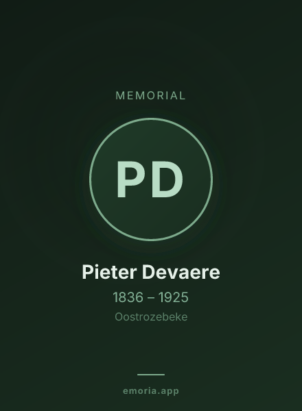 Memorial portrait of Pieter Devaere