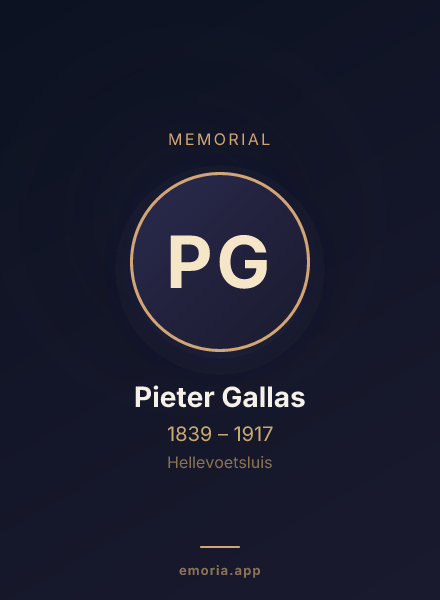 Memorial portrait of Pieter Gallas