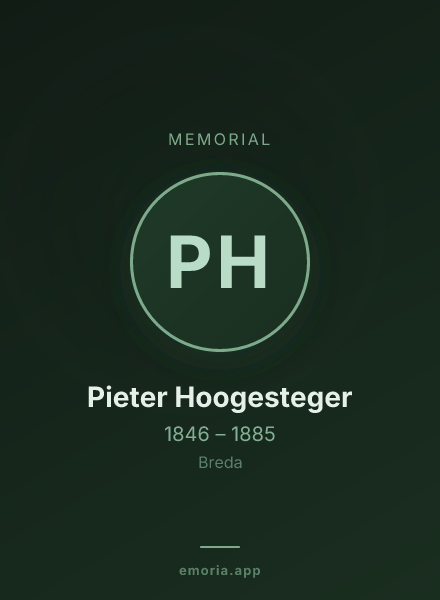 Memorial portrait of Pieter Hoogesteger
